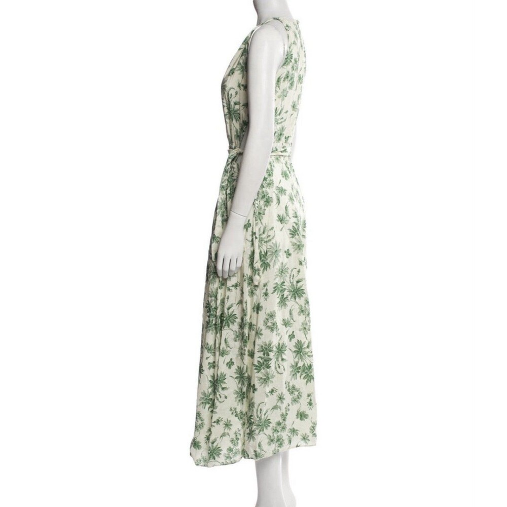 Sandro Annecy linen blend midi dress Size 6 (EU38) - Picture 7 of 16